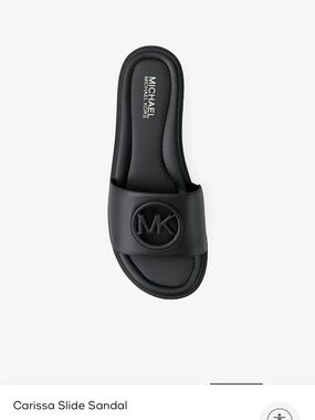 Michael Kors Black Carissa Logo Slide Sandal